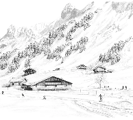 Tapete Clusaz Skilanglauf Berge Confins