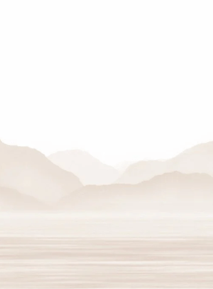Tapete Annecy und sein friedlicher See in Beige
