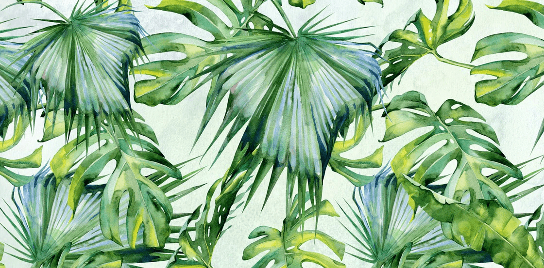 Papier peint Feuillages Verts, XXL, tendance