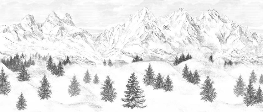 Tapete „Aiguilles d'Arves“