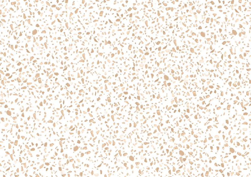 Tapete mit Terrazzo-Effekt in Sepia