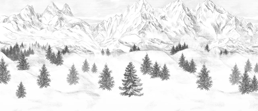 Tapete „Aiguilles d'Arves“