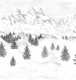 Tapete „Aiguilles d'Arves“