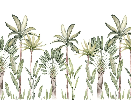 Tropische Aquarell-Tapete