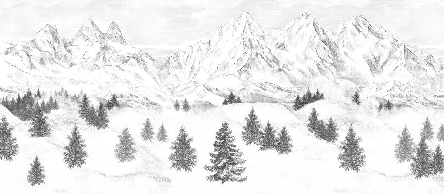 Tapete „Aiguilles d'Arves“