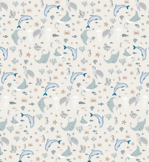Papier peint enfant fond marin, XXL, tendance