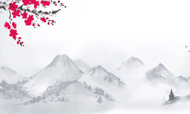 Zen-Tapete mit minimalistischer Landschaft
