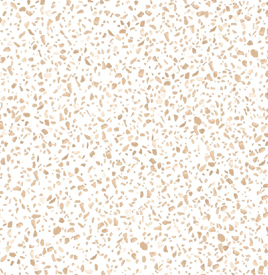 Tapete mit Terrazzo-Effekt in Sepia