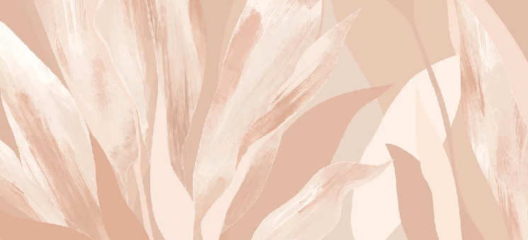 Papier peint étoffe florale nude, XXL, tendance