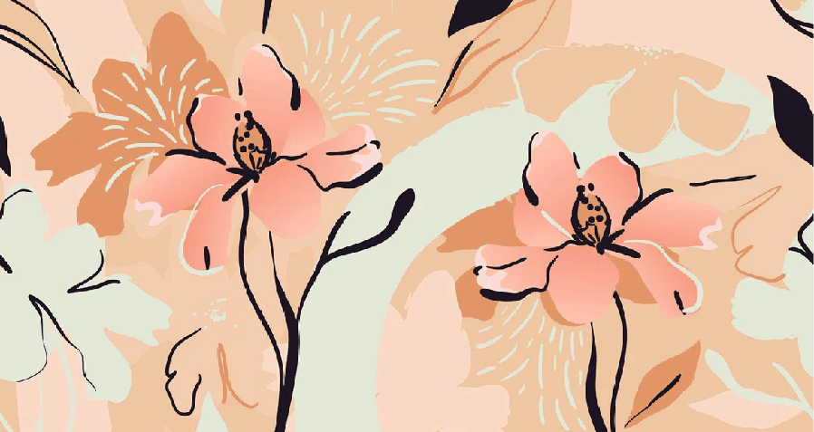 Tapete Yoga Meditation Blume