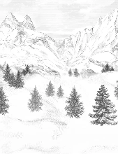 Tapete „Aiguilles d'Arves“