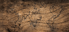 Tapete Wood & Map