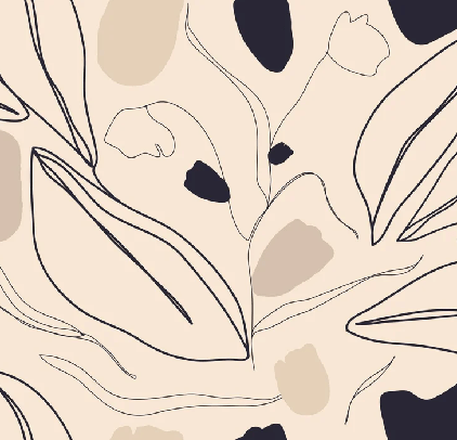 Tapete im puristischen Design in Nude