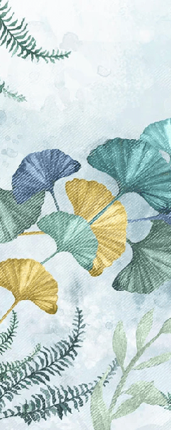 Tapete für Toilette Ginkgo Biloba Japan