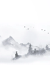 Papier peint zen paysage minimaliste, XXL, tendance