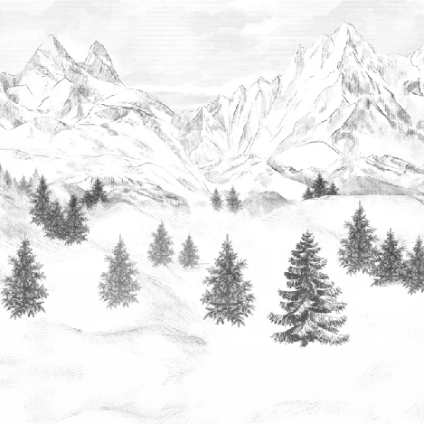 Tapete „Aiguilles d'Arves“