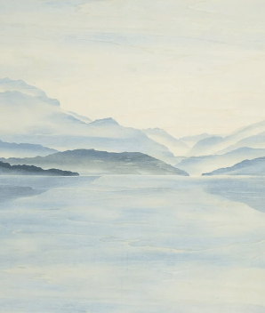 Tapete „Vue Grand Albigny“ | Les Bleus du Lac®