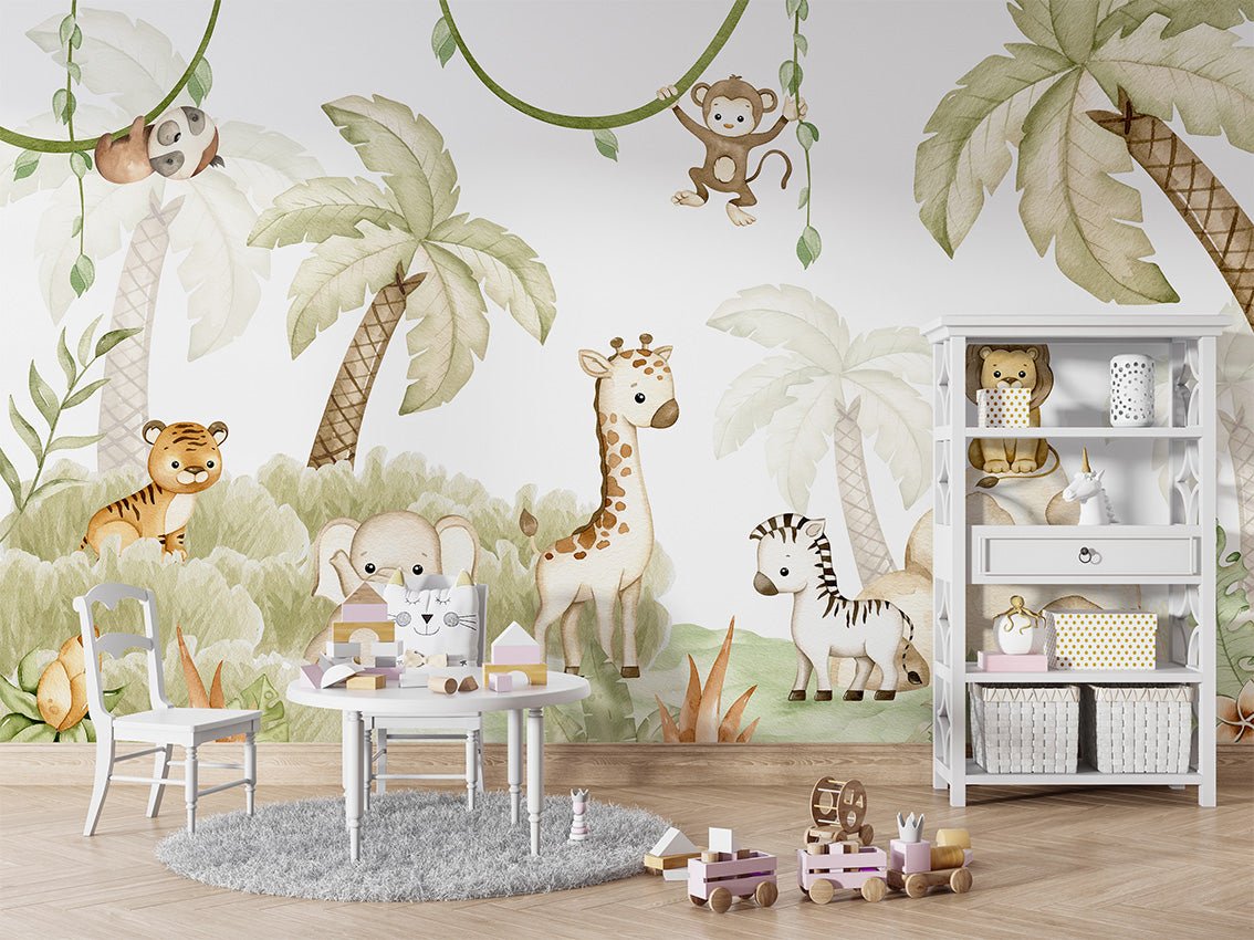 Papier peint animaux savane et douceur, XXL, tendance