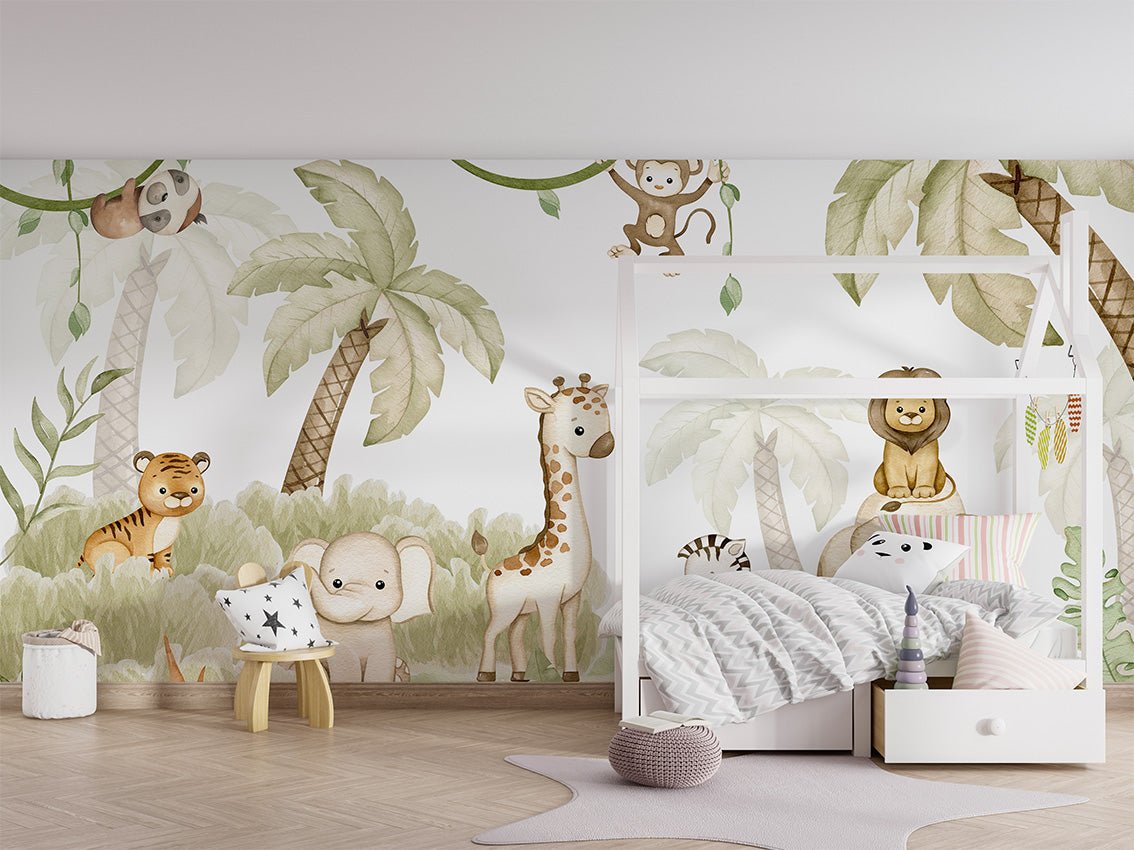 Papier peint animaux savane et douceur, XXL, tendance
