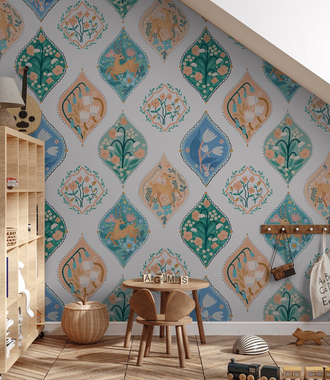 Papier peint enfant arabesque magique, XXL, tendance