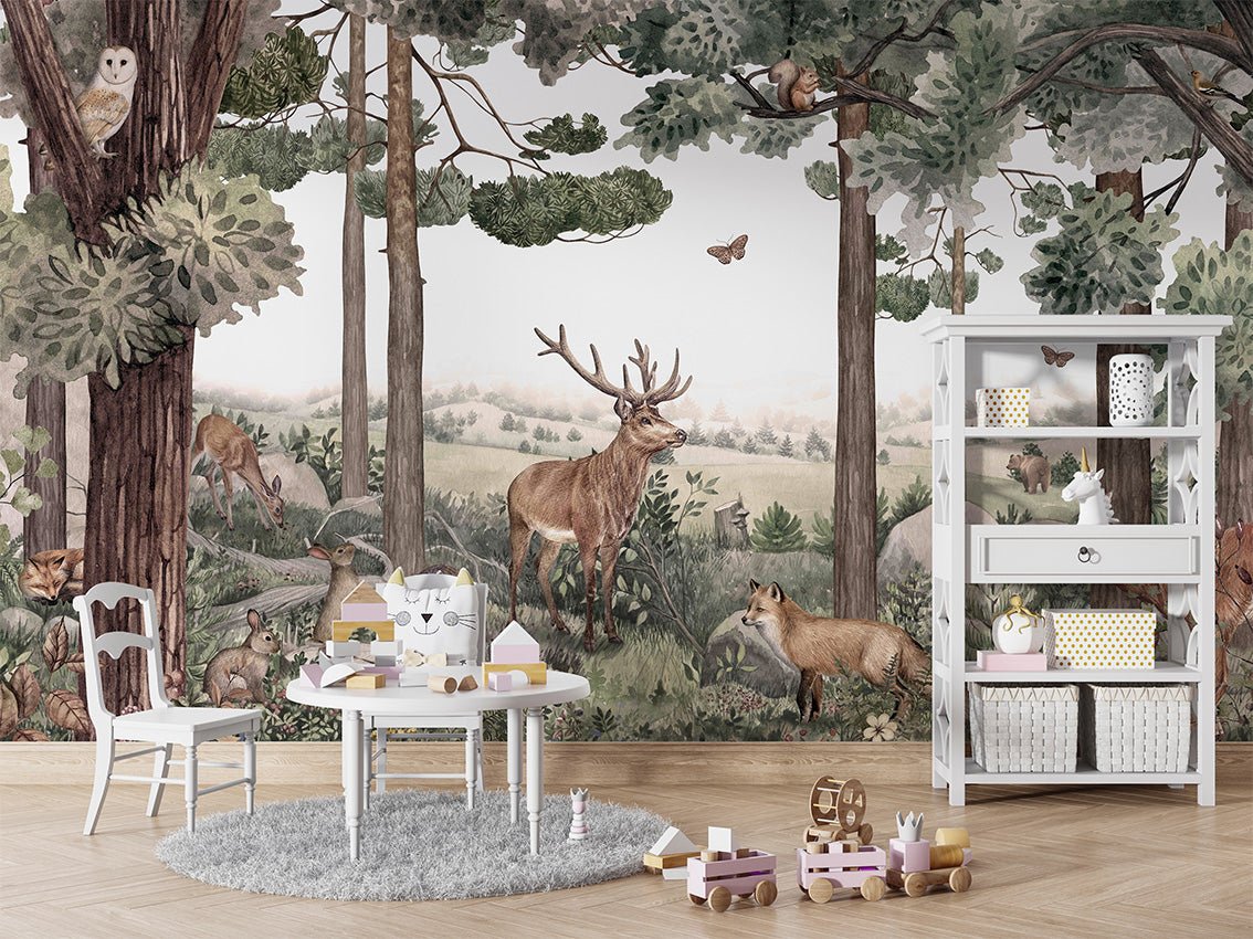 Papier peint bébé sentier sauvage, XXL, tendance