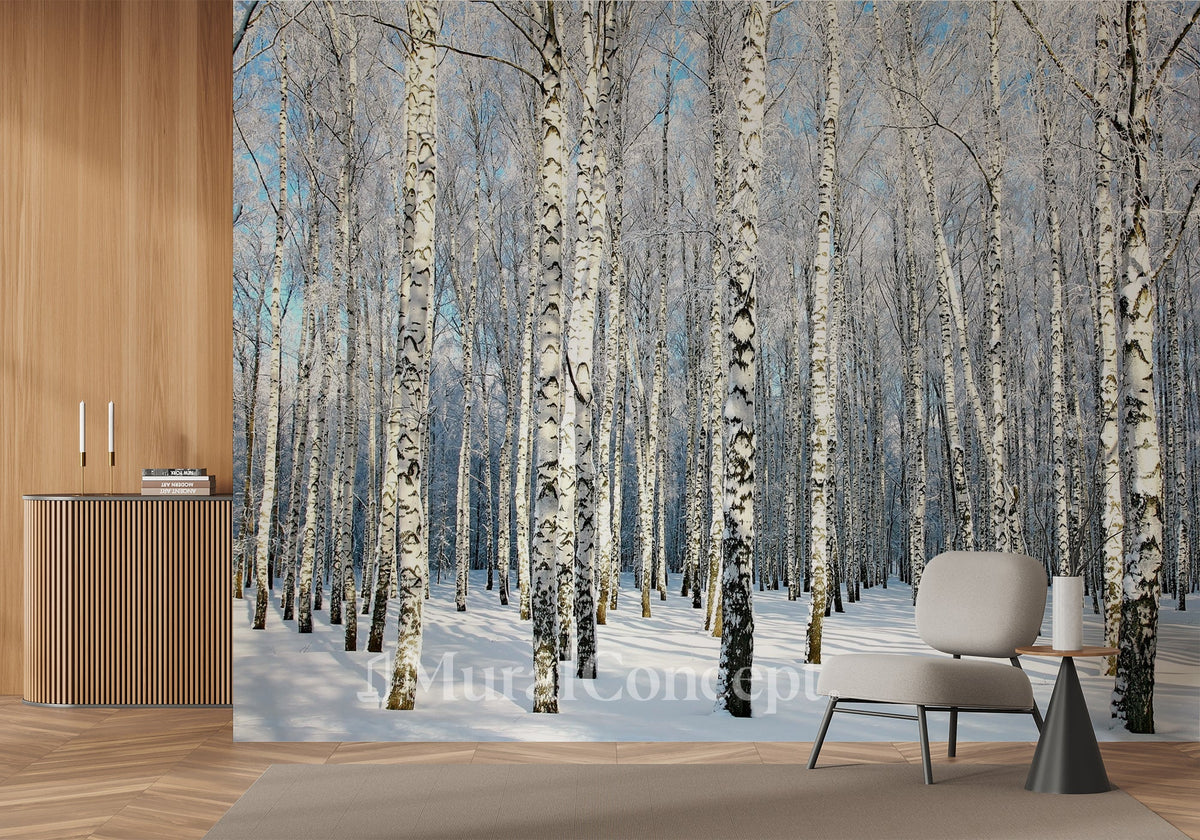 Tapete Birke Wood Forest