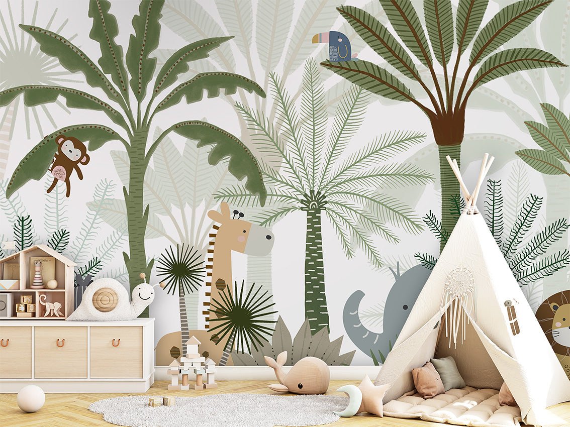 Papier peint délicieuse savane bébé, XXL, tendance