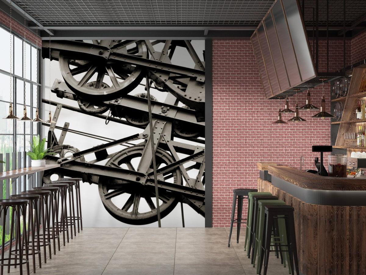 Tapete im Industrial-Stil