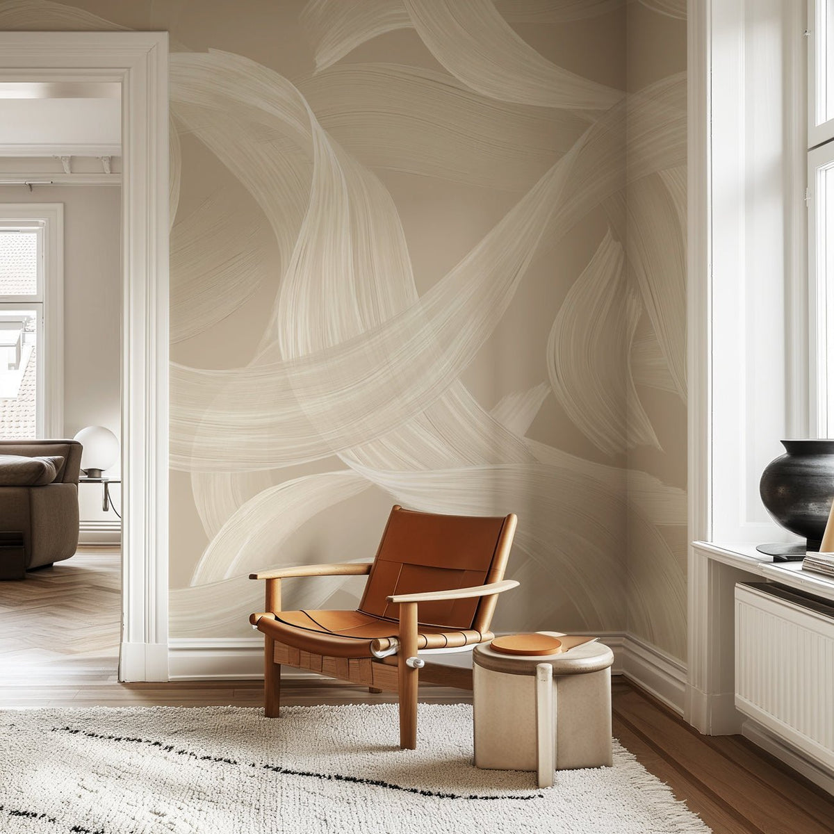Moderne Tapete – Beige Vibration