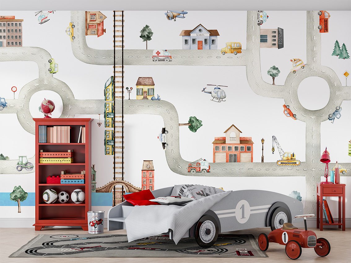 Papier peint style tapis circuit, XXL, tendance