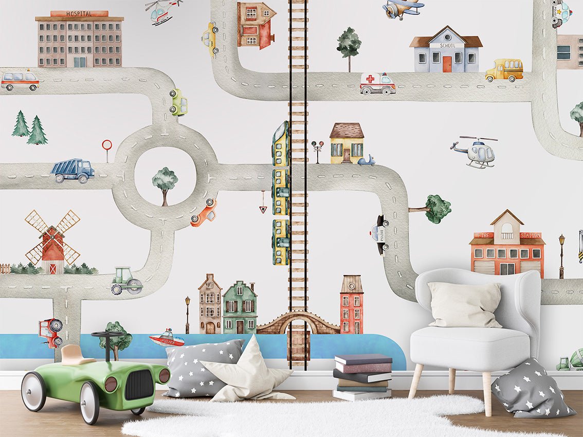 Papier peint style tapis circuit, XXL, tendance