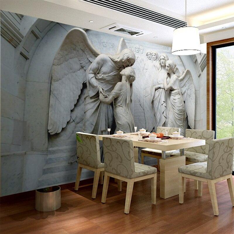 Papier peint panoramique Anges 3D - papier peint sur mesure francais - muralconcept