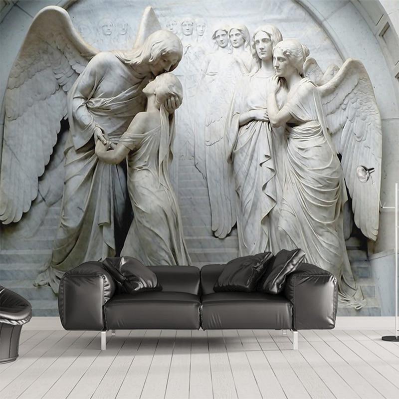 Papier peint panoramique Anges 3D - papier peint sur mesure francais - muralconcept