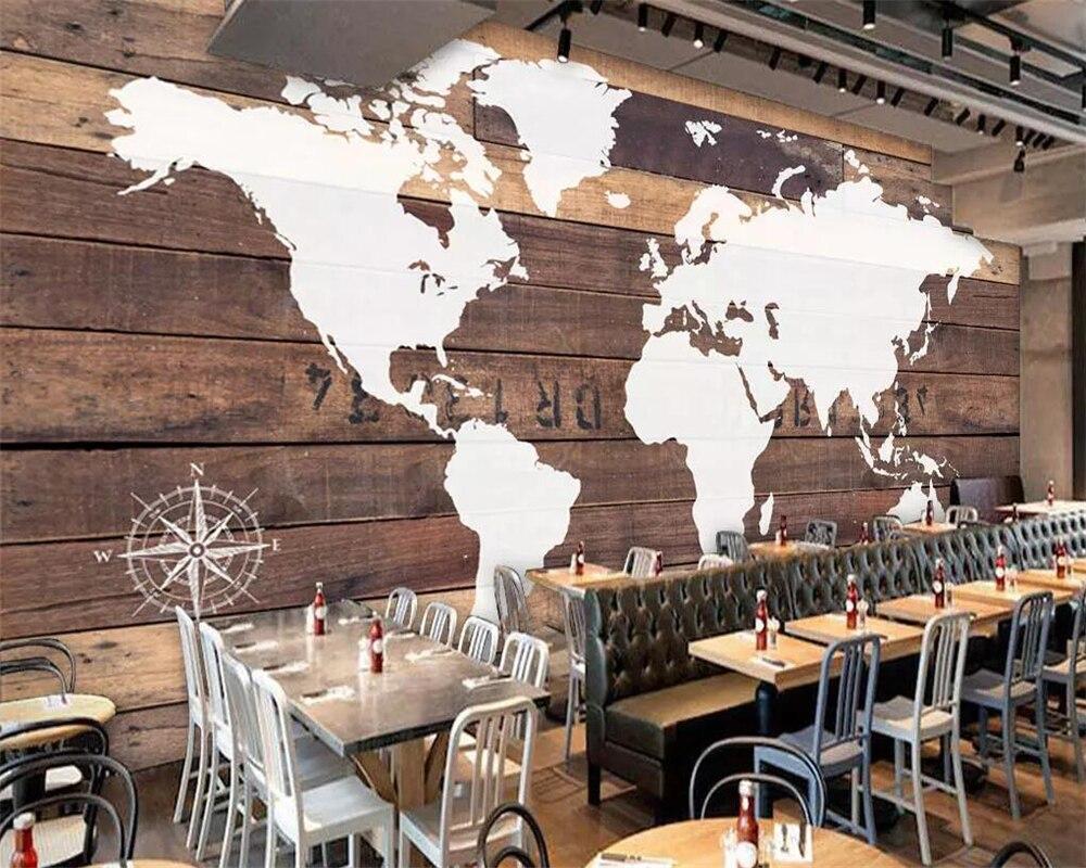 Papier peint WorldMap Vintage - papier peint sur mesure francais - muralconcept