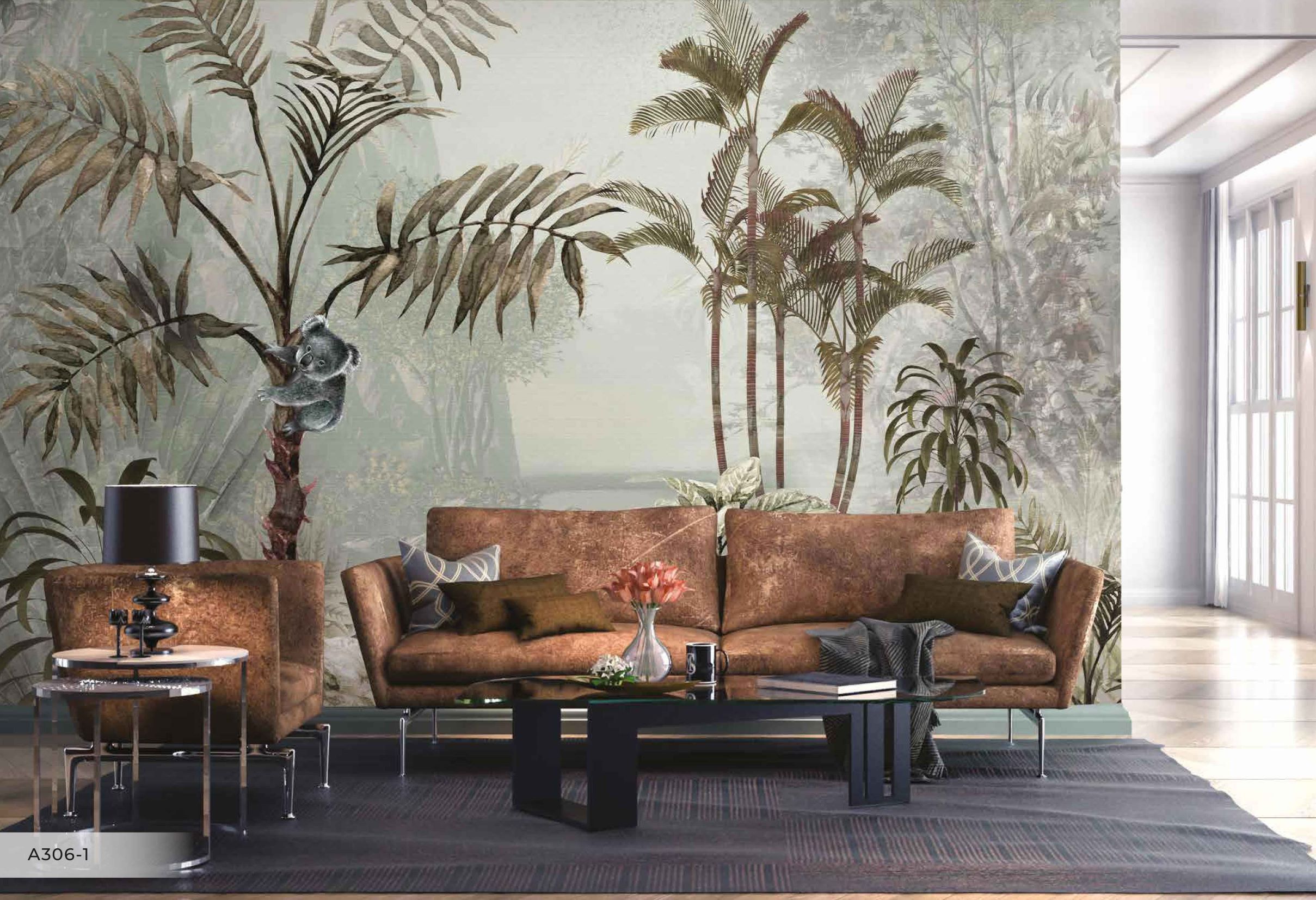 Papier peint panoramique Jungle Perth - papier peint sur mesure francais - muralconcept