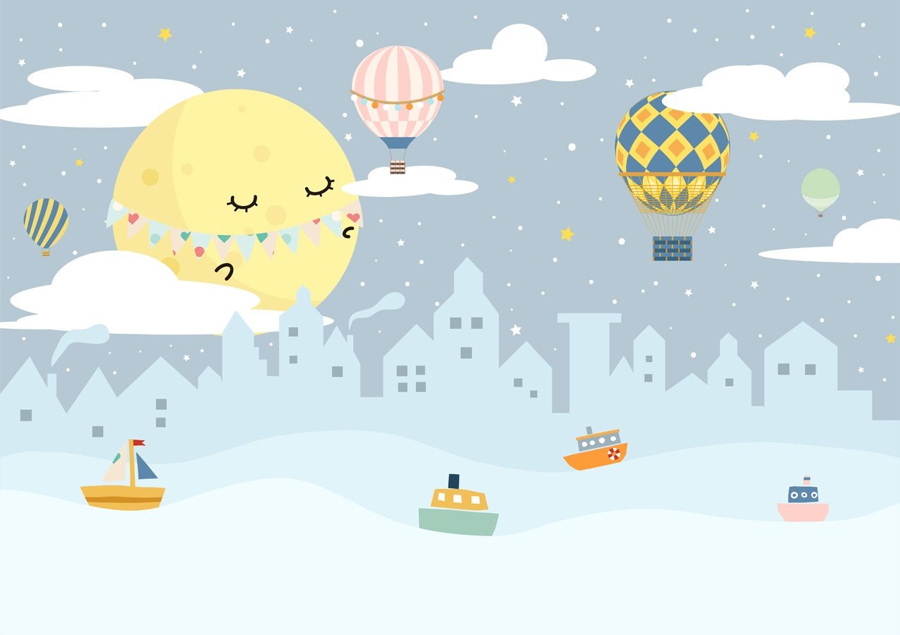 Papier peint ville enfant marina - Muralconceptpapier_peint_sur_mesure