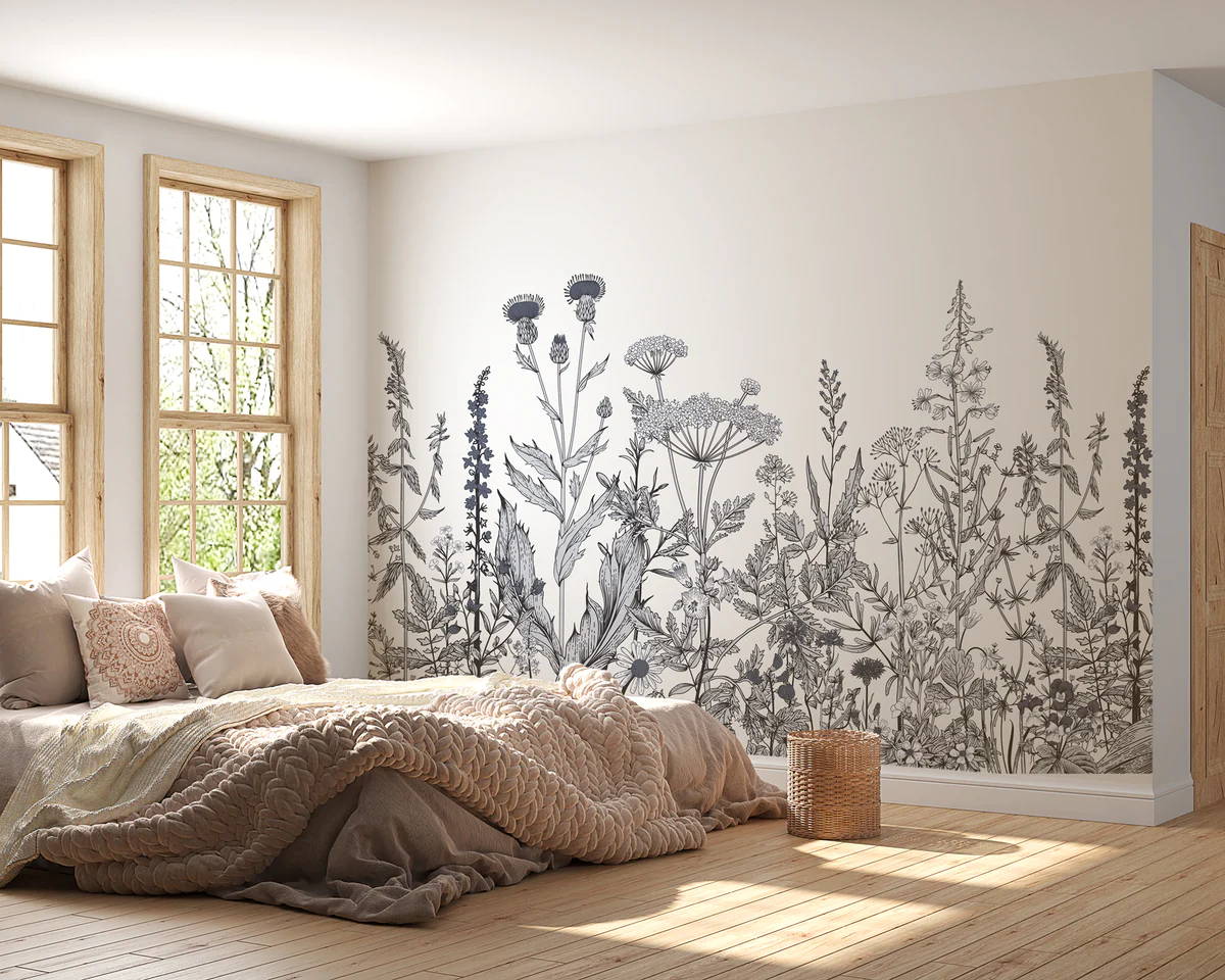 5 idées tendances pour décorer avec un papier peint noir et blanc