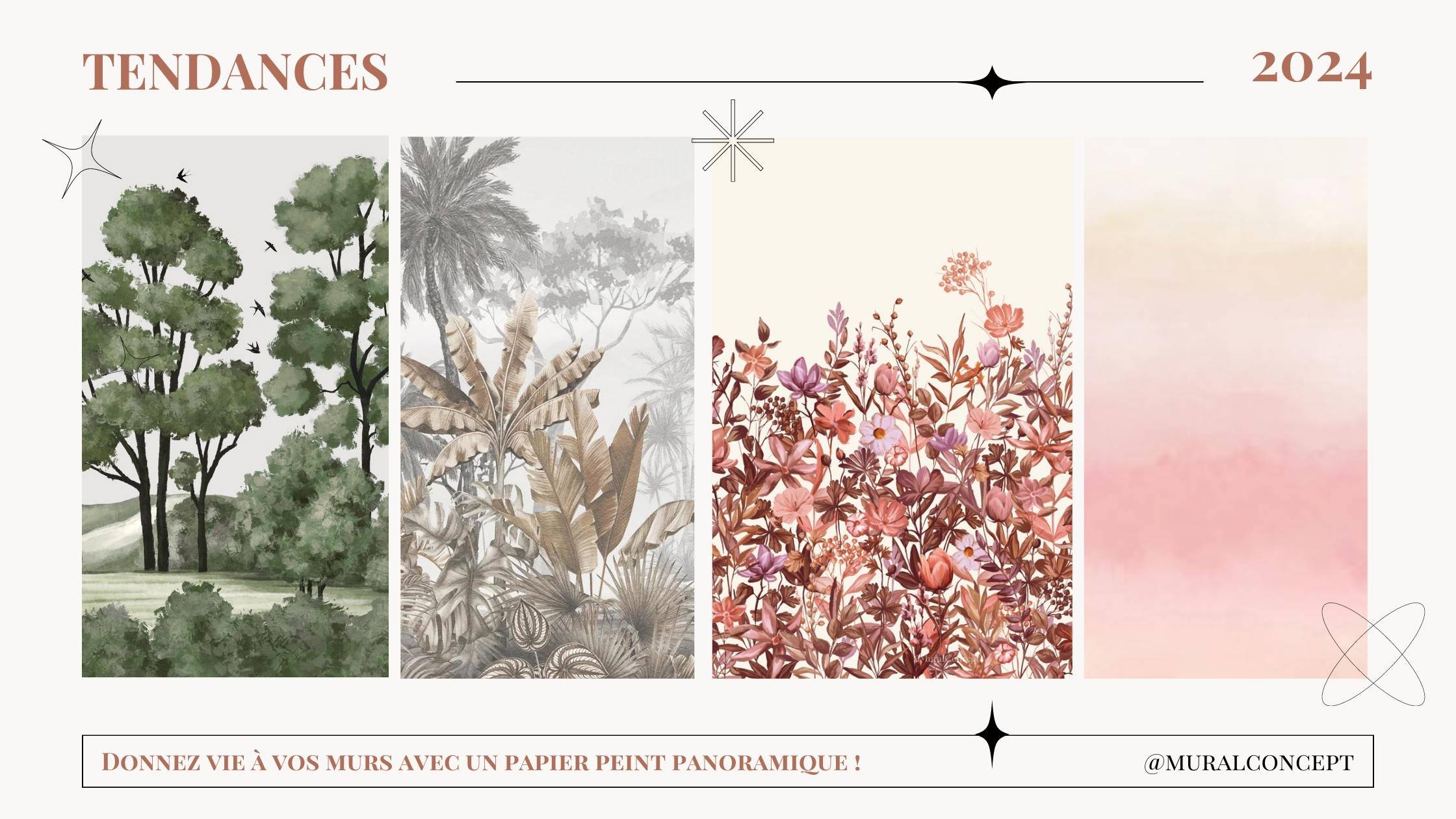 Quel papier peint panoramique tendance pour 2024 ?