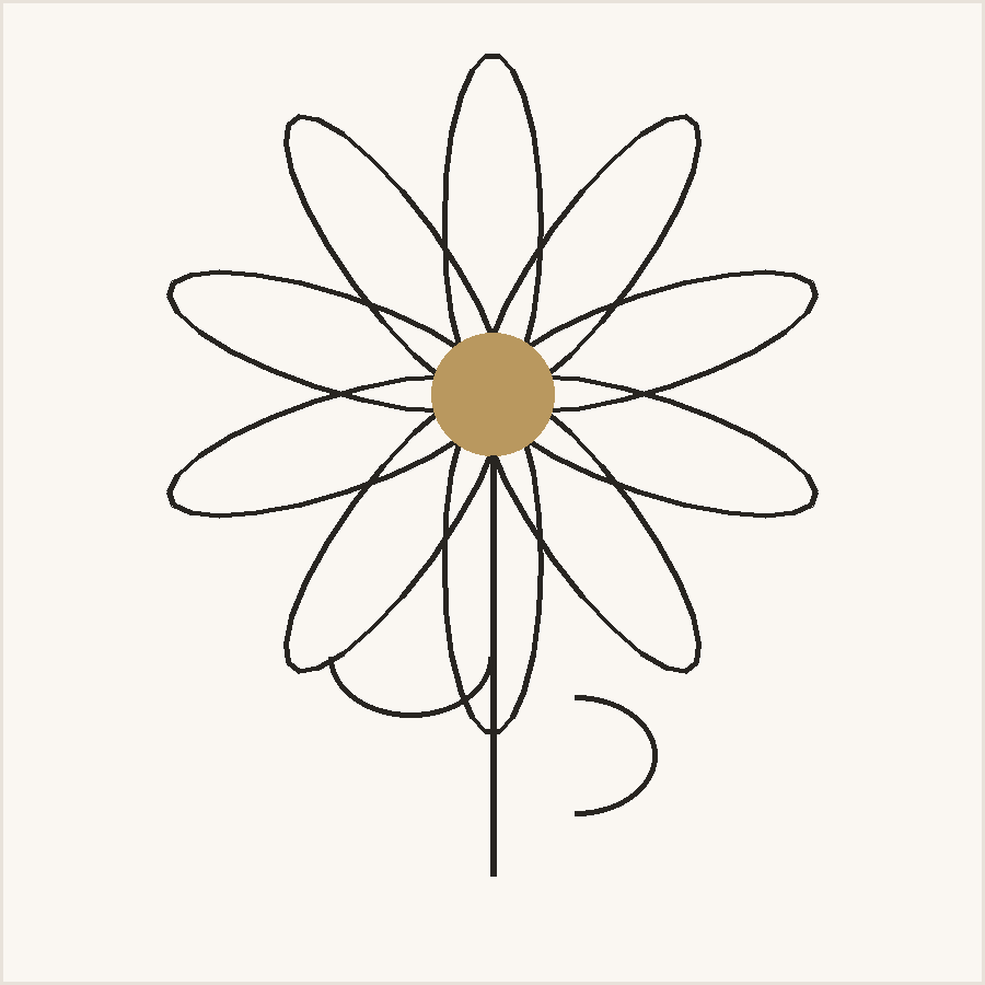 Papier peint panoramique floral — MuralConcept