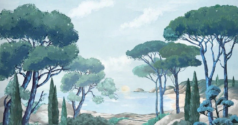 Papier peint balade dans les calanques, XXL, tendance