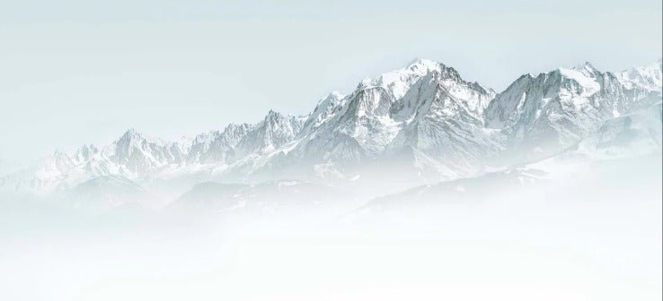Tapete Mont Blanc im blauen Dunst