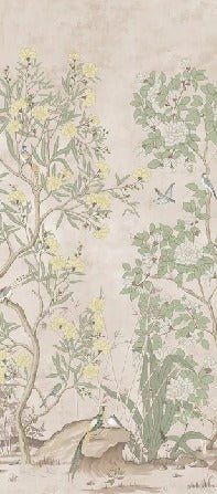 Panorama-Tapete Chinoiserie Garden