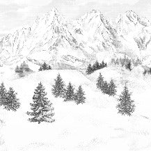Tapete Berggipfel von Chamonix