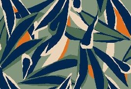 Papier peint panoramique esquisse végétale, XXL, tendance