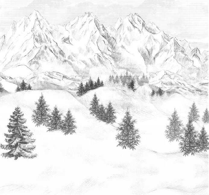 Tapete Berggipfel von Chamonix