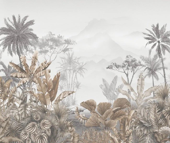 Tapete Trend Tropical Sepia
