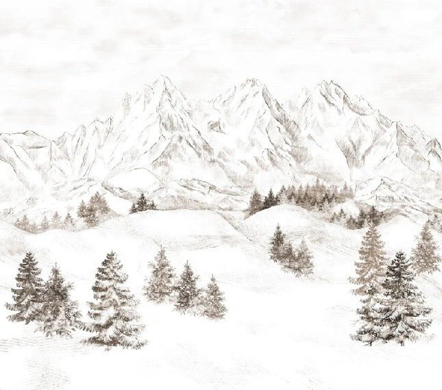 Tapete Bergmassiv der Alpen