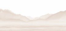 Tapete Annecy und sein friedlicher See Beige