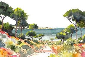 Panorama-Tapete Sommerluft