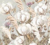 Panorama-Tapete Blume Baumwolle
